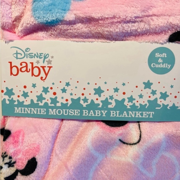 Disney Baby Soft & Cuddly Minnie Mouse Pink Baby Blanket - Picture 2 of 12